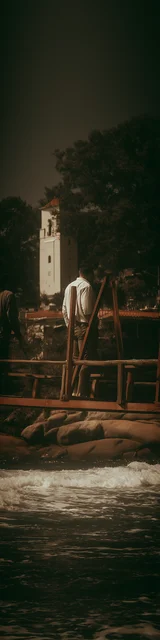 Free aesthetic bookmark featuring someone hanging out outside